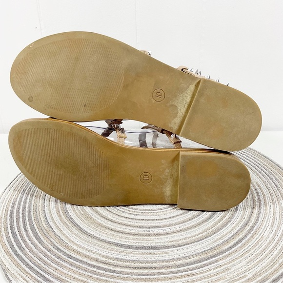 Steve Madden Nude Wrap Around Sandals Size 10 Spikes - Picture 7 of 7